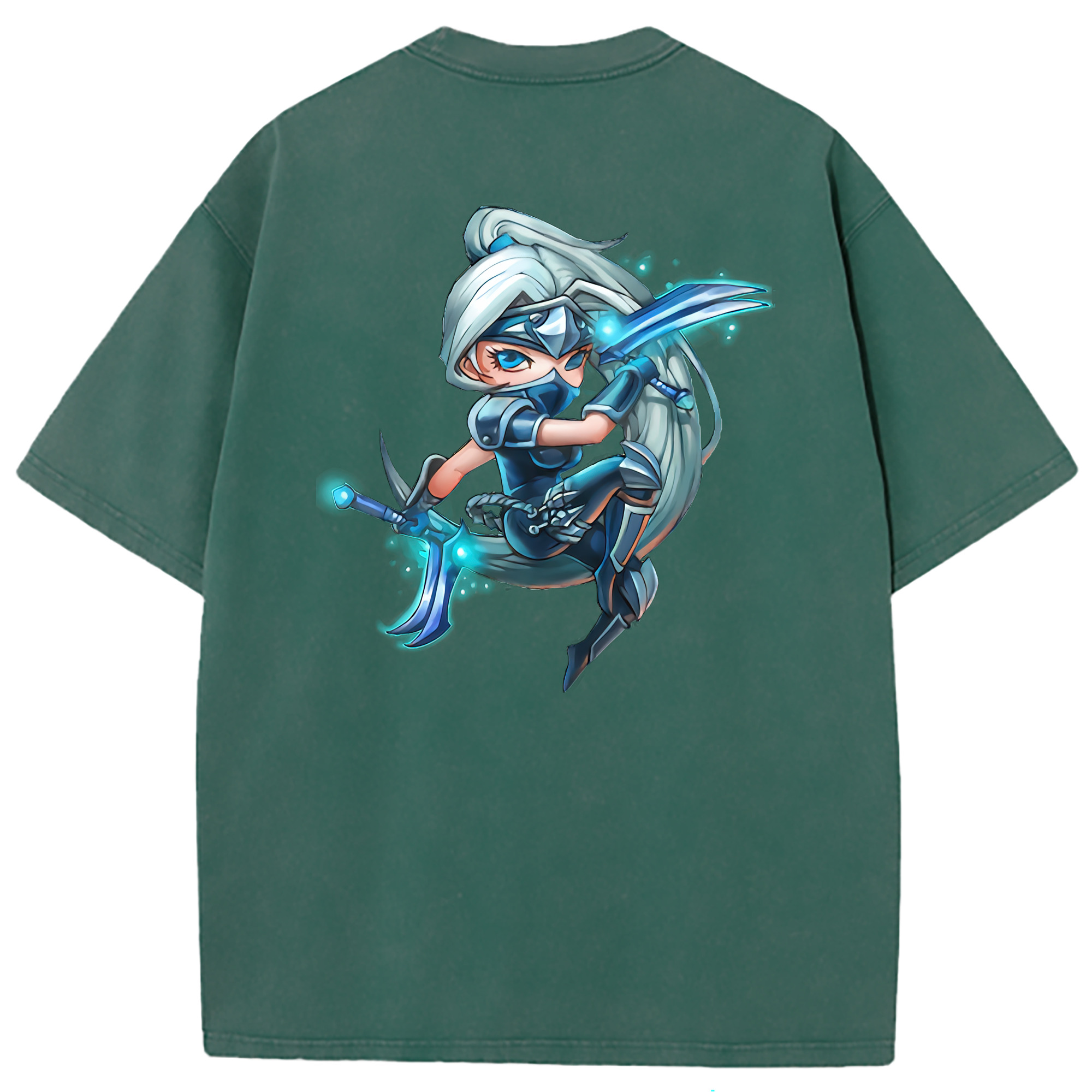 （画像用） リーグ・オブ・レジェンド League of Legends LOL 綿100% ヴィンテージ風 半袖Tシャツ（背面プリント）